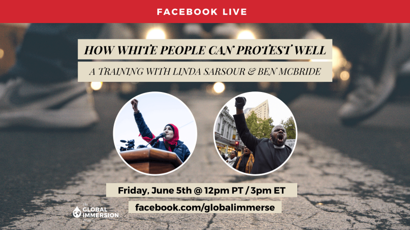 FACEBOOK LIVE - How white people can protest